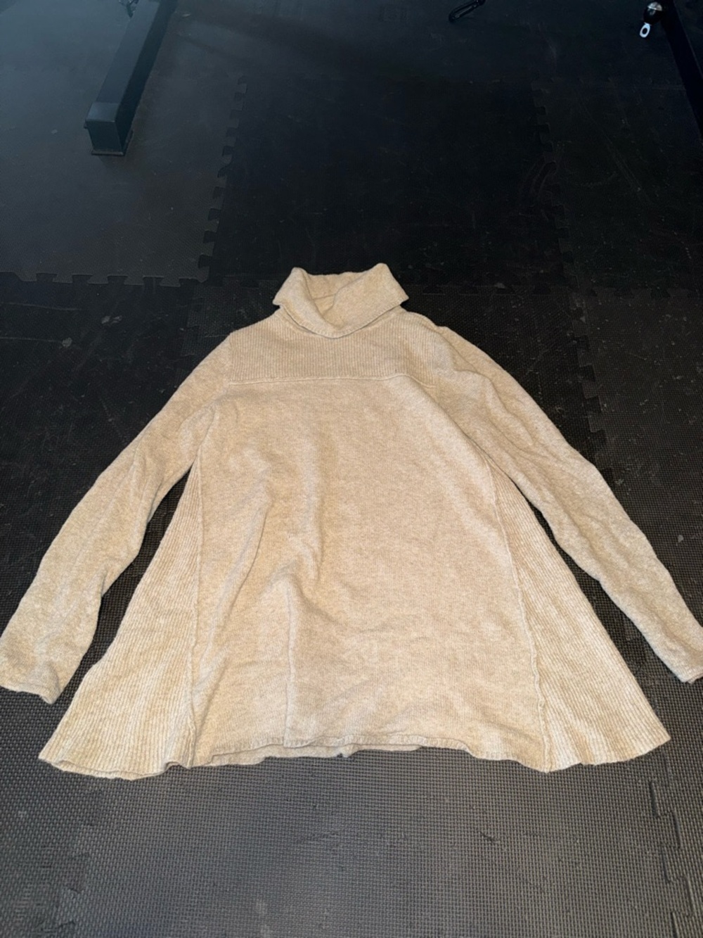 Style & Co. Women's Cream Light Beige Turtleneck Sweater